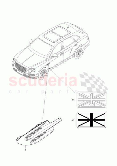 Part Diagram for Bentley 36A 821 273 D