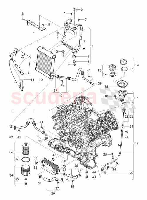 Part Diagram for Bentley 079 198 405 D