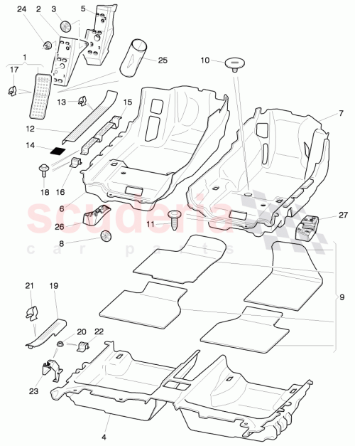 Part Diagram for Bentley 4W0 864 959