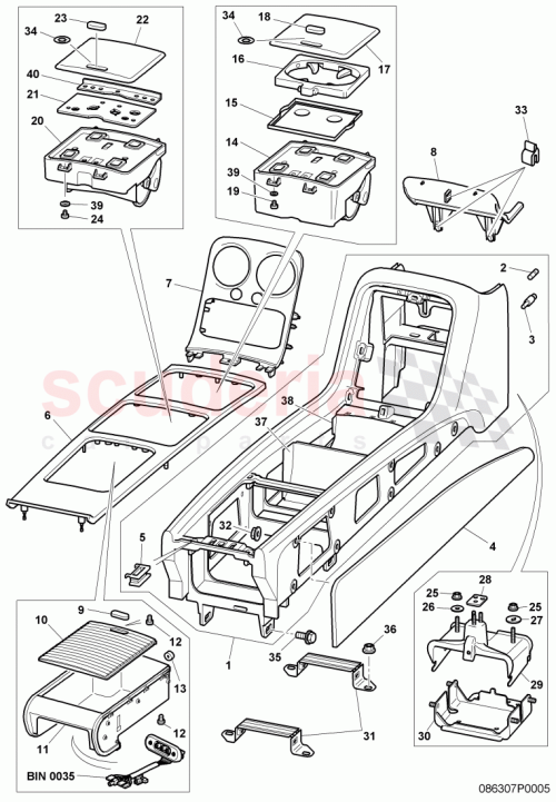 Part Diagram for Bentley 3W0864455