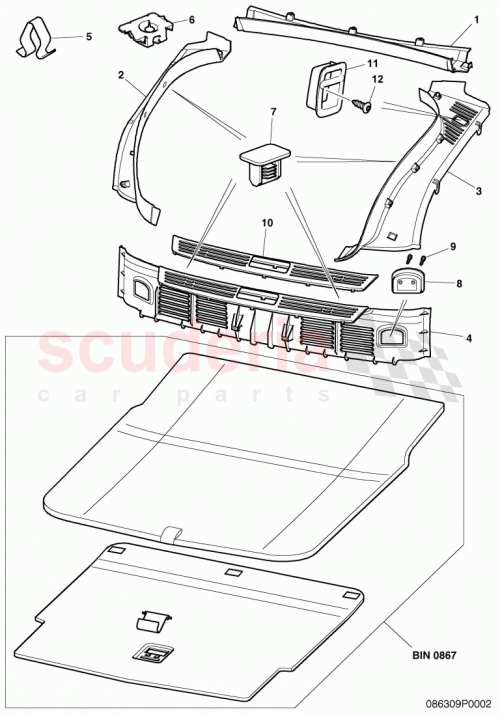 Part Diagram for Bentley 3D5863523A