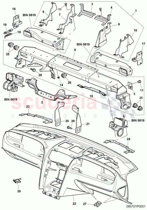 Part Diagram for Bentley 3D0857953C