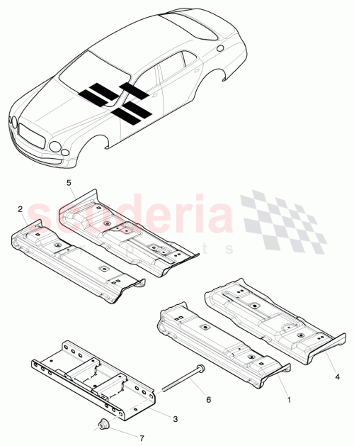 Part Diagram for Bentley 3Y0803302A