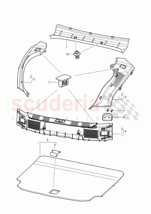 Part Diagram for Bentley 3W8 863 721 F