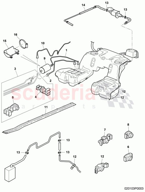 Part Diagram for Bentley 3D0201449J
