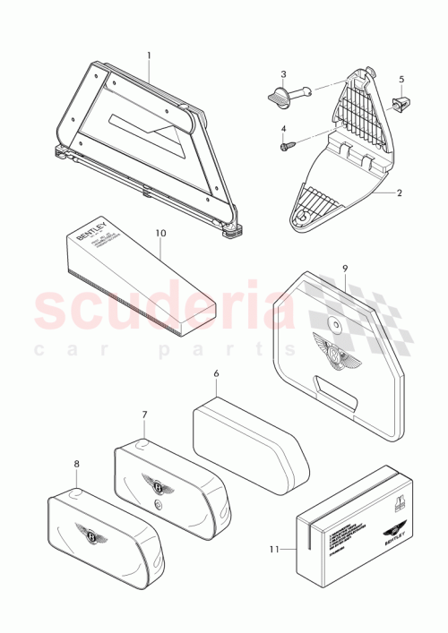 Part Diagram for Bentley 3W7 860 227 B