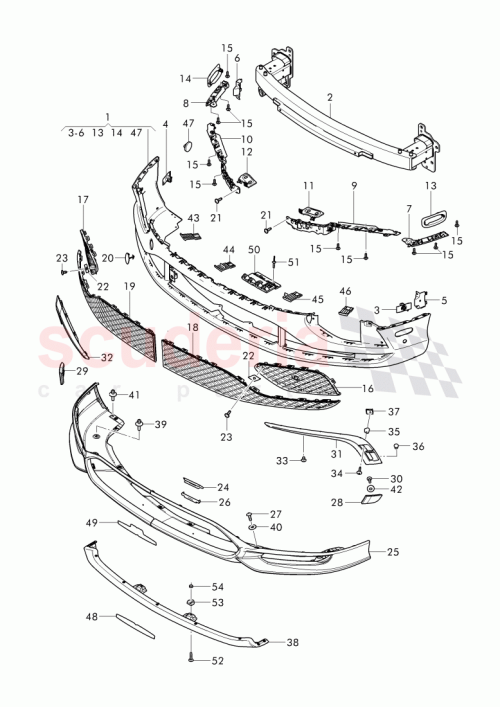 Part Diagram for Bentley 3W3 806 646