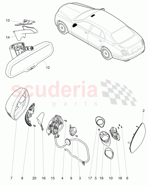 Part Diagram for Bentley 3Y5857539B