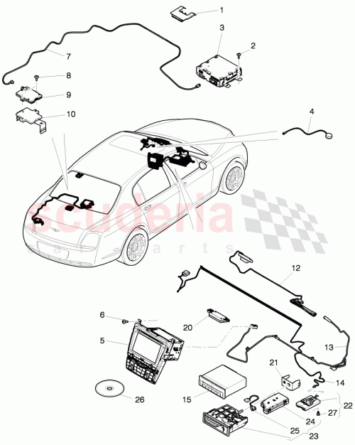 Part Diagram for Bentley 3W0 035 122 C