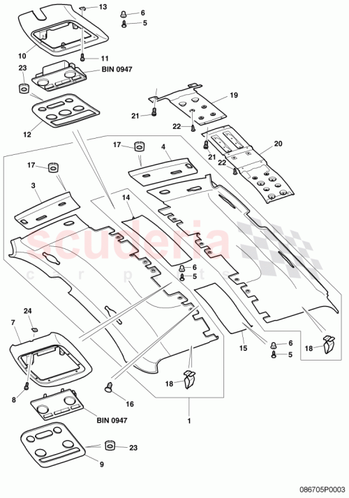 Part Diagram for Bentley 3W5867489F