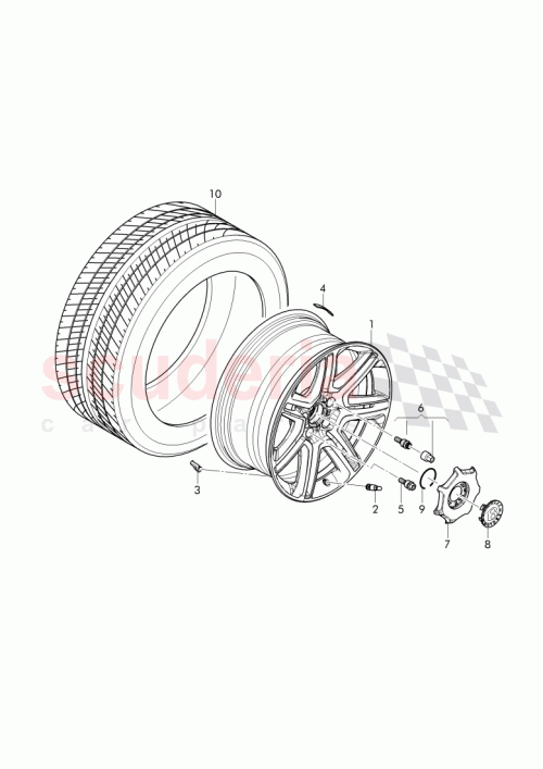 Part Diagram for Bentley 36A 601 025 Q
