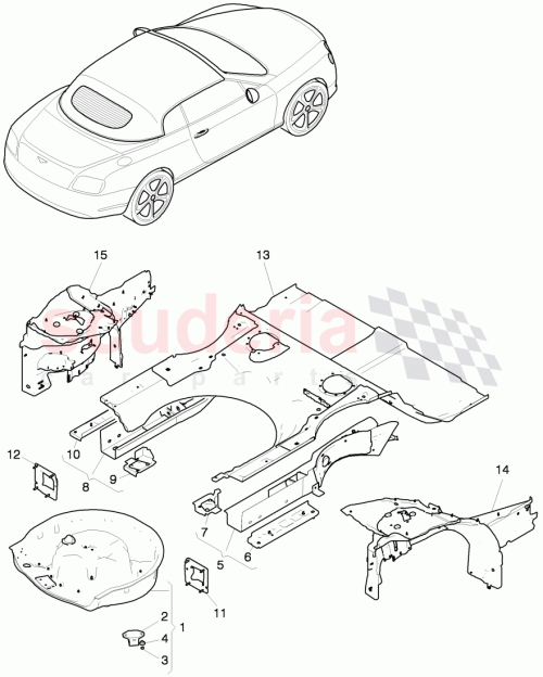 Part Diagram for Bentley 3W7810364AB