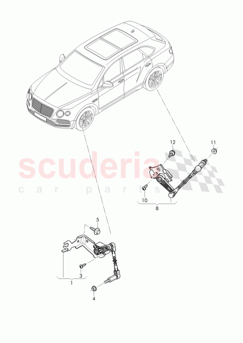 Part Diagram for Bentley 4M0941286D