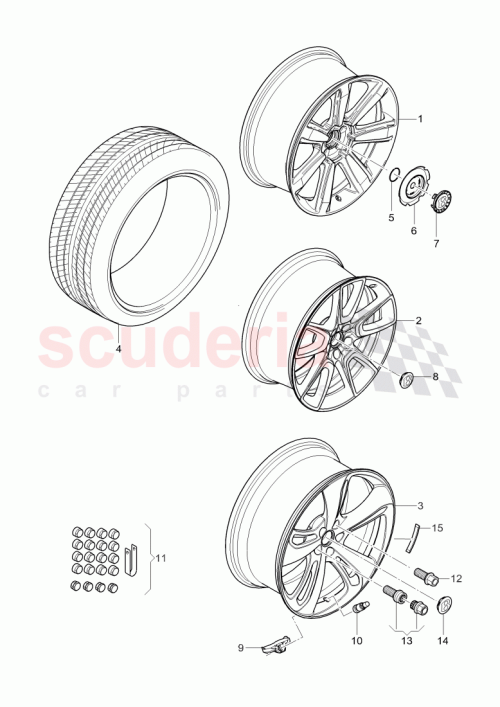 Part Diagram for Bentley 3W0 601 171 G