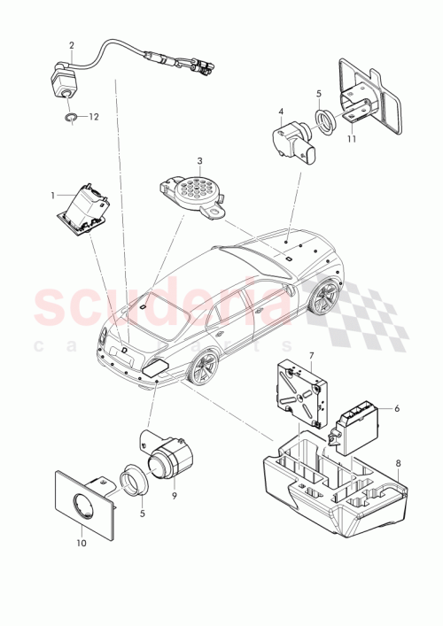 Part Diagram for Bentley 3Y0 807 348 A