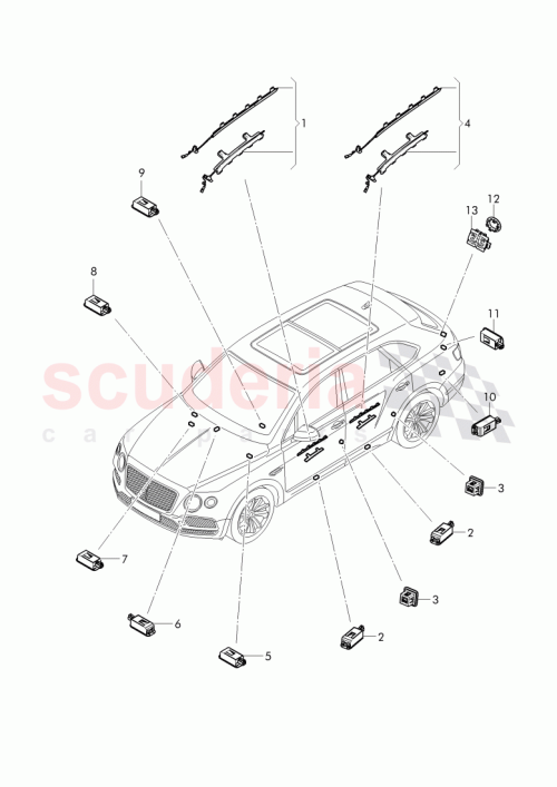 Part Diagram for Bentley 36A 947 291 B
