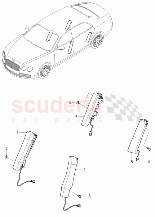 Part Diagram for Bentley 4H0 880 441 C