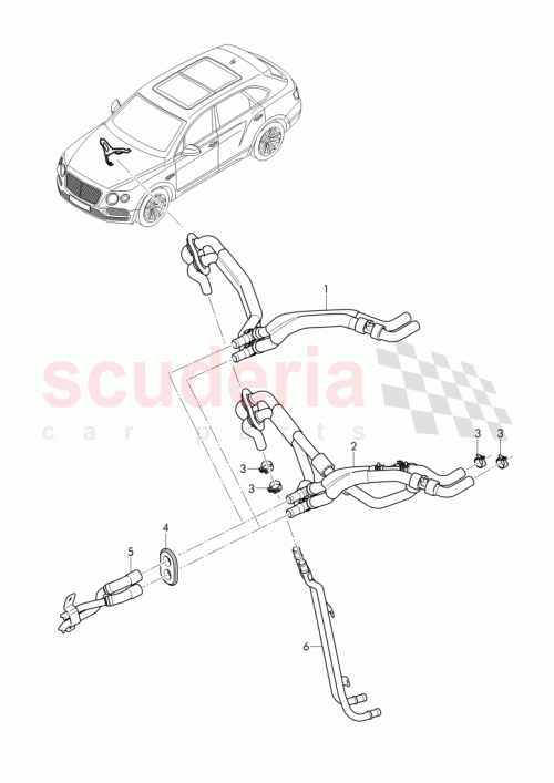 Part Diagram for Bentley 4M2 819 350