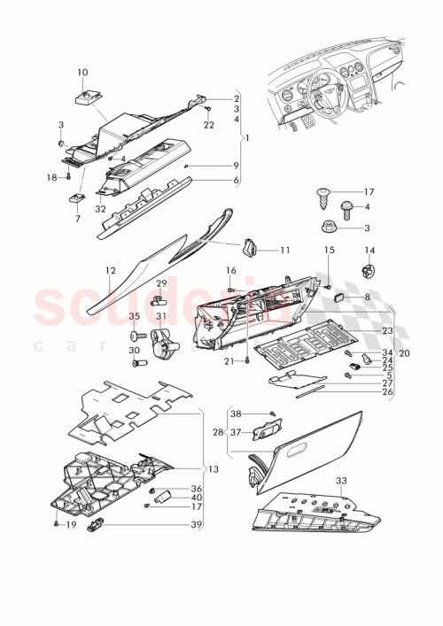 Part Diagram for Bentley 3W3 819 660 C