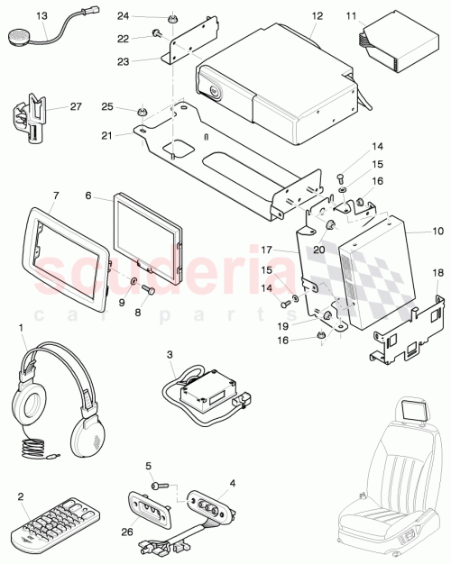 Part Diagram for Bentley 3W5 862 429 D