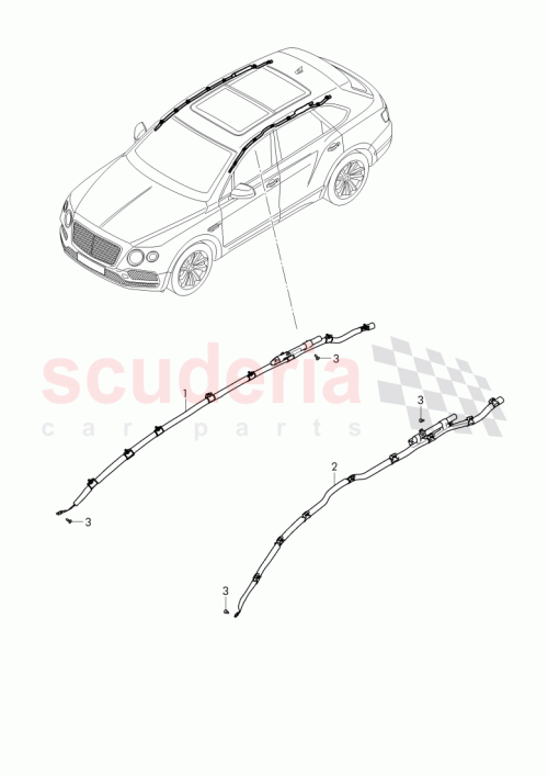 Part Diagram for Bentley 36A880742E