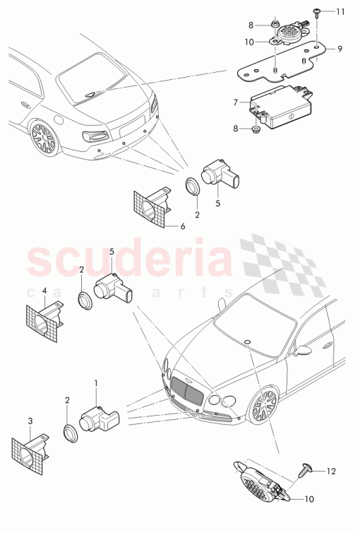 Part Diagram for Bentley 4W0 919 488 A