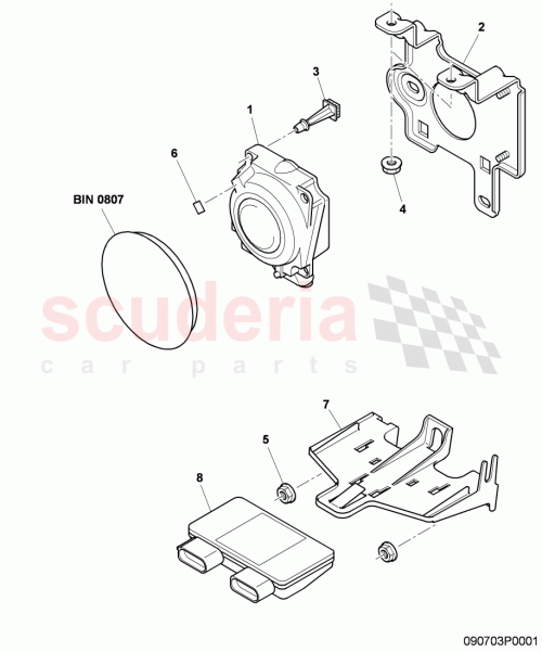 Part Diagram for Bentley 3W0 907 574 F