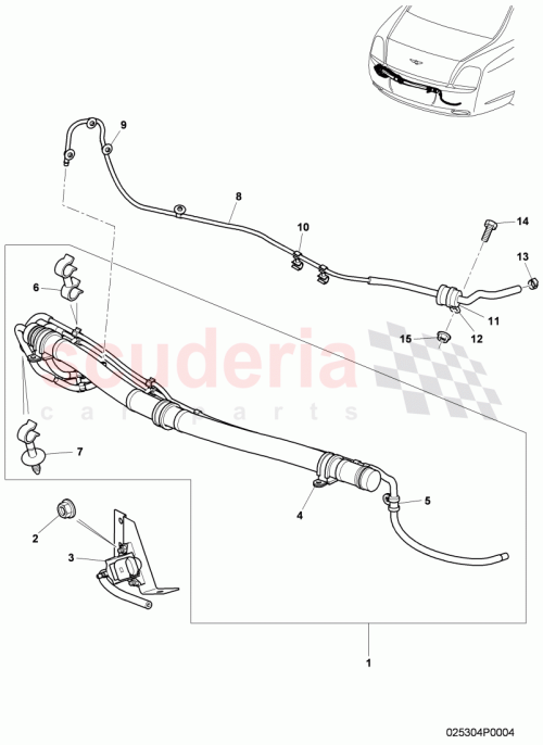 Part Diagram for Bentley 3W0253760G