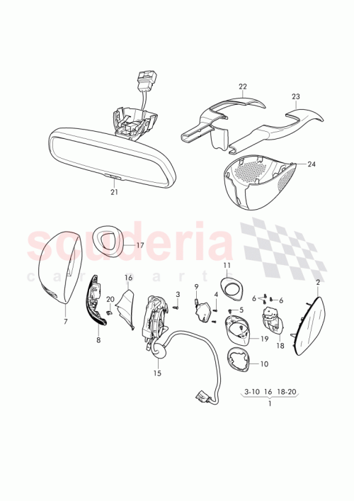 Part Diagram for Bentley 3W3 857 410 F