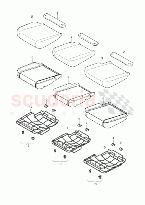 Part Diagram for Bentley 4M0 883 312
