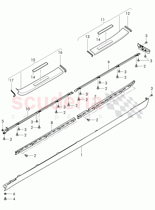 Part Diagram for Bentley 4W0 853 554 C