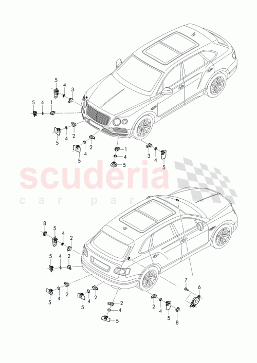 Part Diagram for Bentley 4F0 857 784