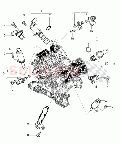 Part Diagram for Bentley 06E103697AE