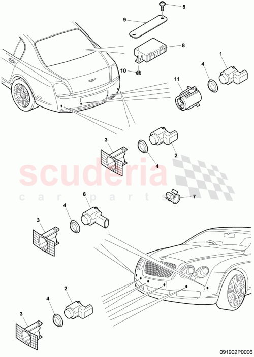 Part Diagram for Bentley WHT001296
