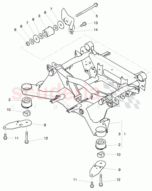 Part Diagram for Bentley 3Y0505374