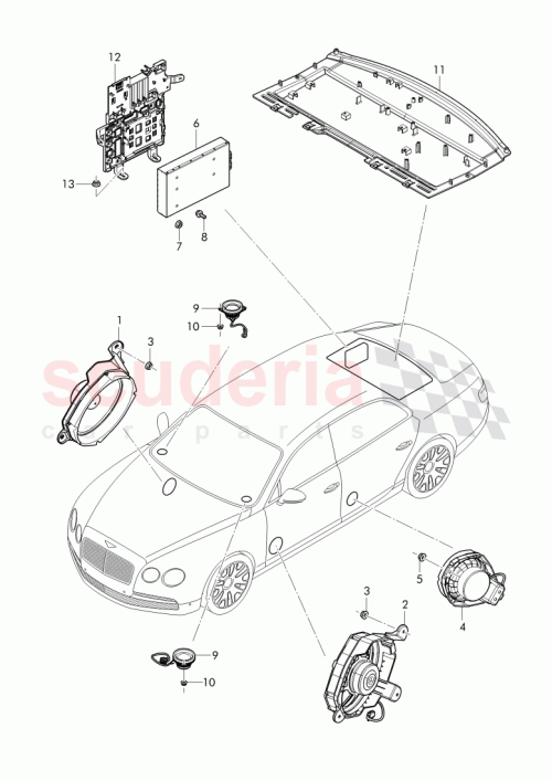 Part Diagram for Bentley 4W0 035 826 A