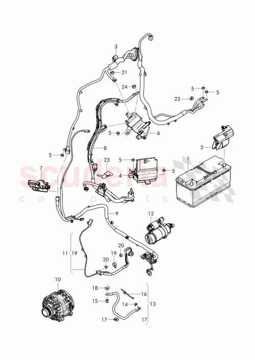 Part Diagram for Bentley 4M1 971 111 AE
