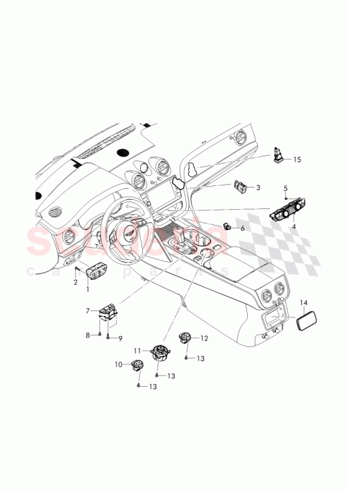 Part Diagram for Bentley 36A 927 143 C
