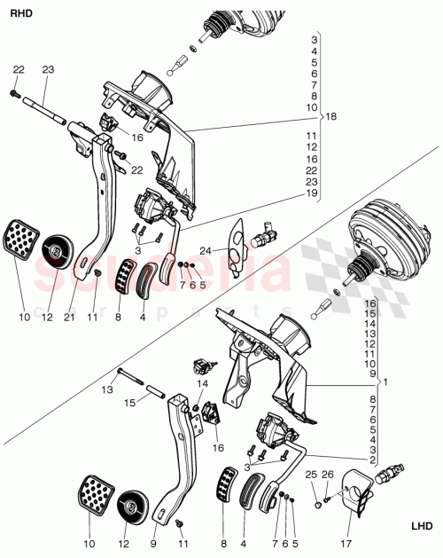 Part Diagram for Bentley 3D2723545