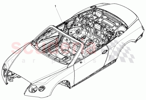 Part Diagram for Bentley 3W7800401AK