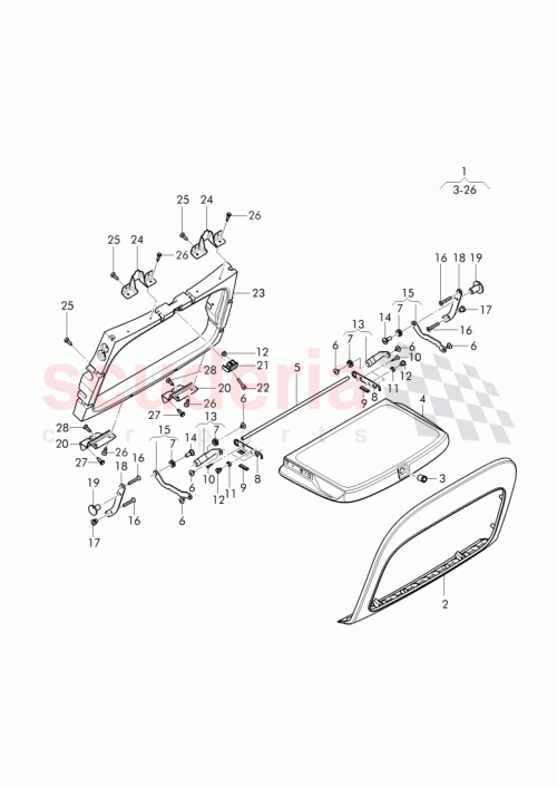 Part Diagram for Bentley WHT 008 241