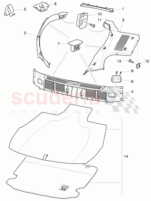 Part Diagram for Bentley 3W7863667B