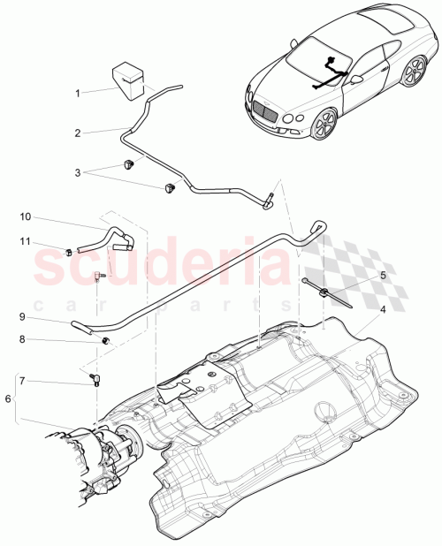 Part Diagram for Bentley 3W0 301 675