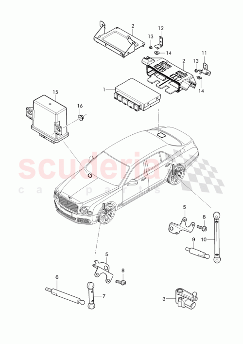 Part Diagram for Bentley 3Y0 907 493