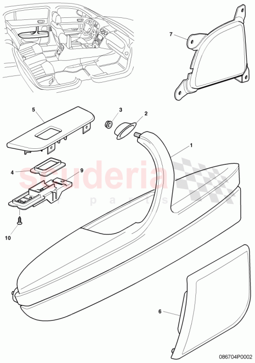 Part Diagram for Bentley 3W5868895A