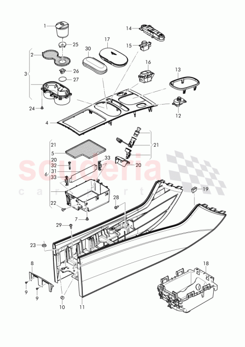 Part Diagram for Bentley 3W0858576