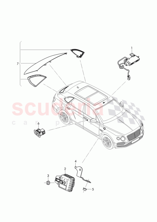 Part Diagram for Bentley 5Q0 951 605 A