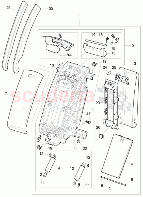 Part Diagram for Bentley 3W5885081R