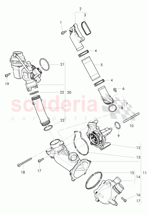 Part Diagram for Bentley 079 121 010 B