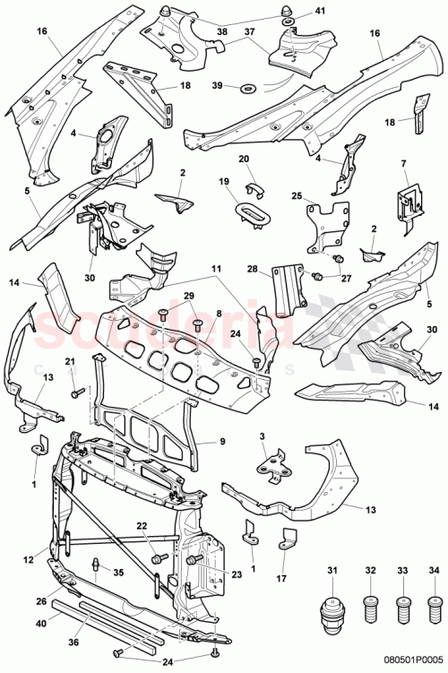 Part Diagram for Bentley 3W0199521K